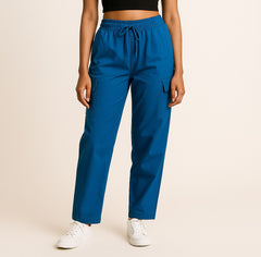 Ladies Cargo Pant Blue Color