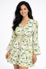 Leaf Charm Mini Dress