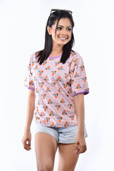 Floral Printed Tee - LK014