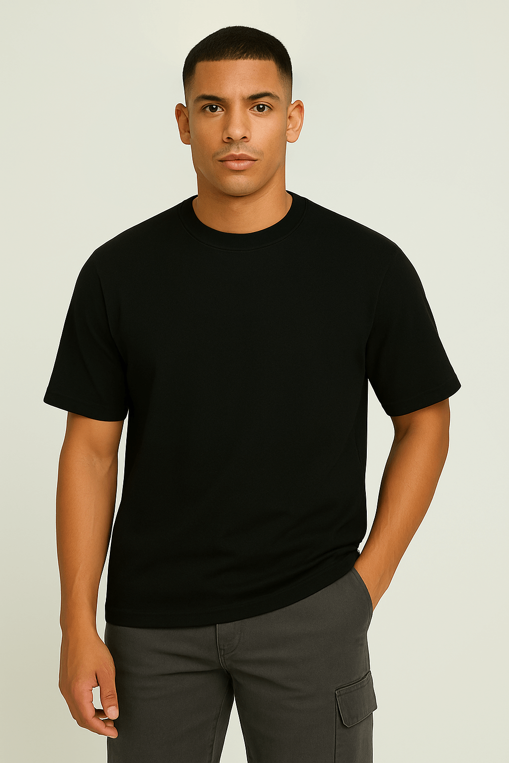 190 GSM Regular Fit - Black