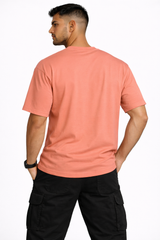 240 GSM Premium Oversized T-Shirt - Peach