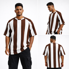 Pop Corn Stripe Oversized T-shirt